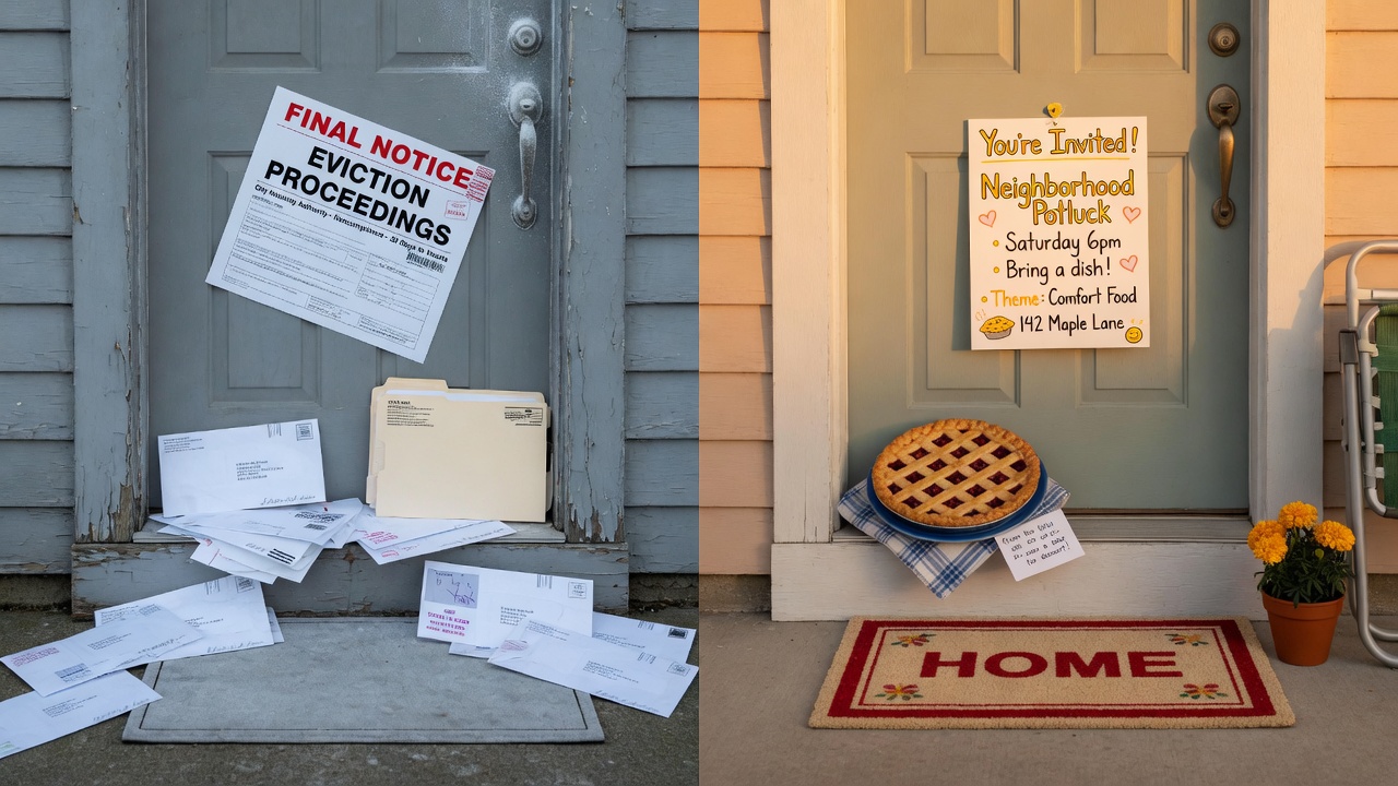 Two paths: cold bureaucracy versus warm community